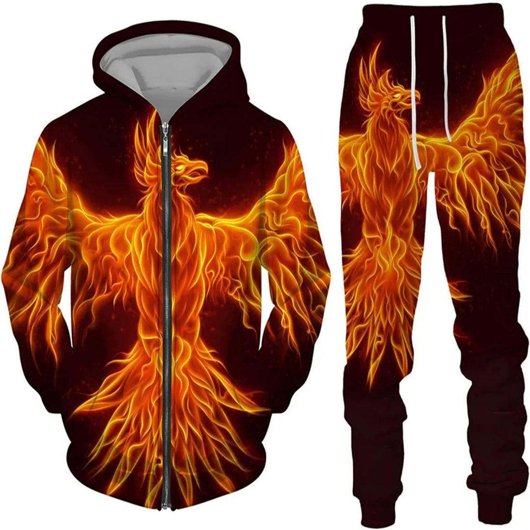 New 3D printed long sleeved hooded sweatshirt set for spring and autumn men's sportswear zipper sweatshirt, Produit gaming premium Fraquane, produits de luxe, nouvelle génération, équipement gamer