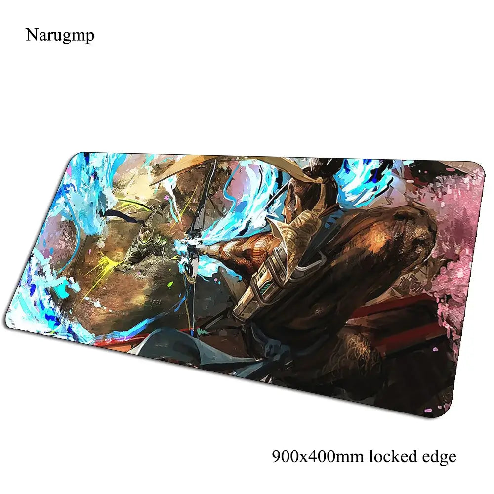 Overwatch pelės kilimėlis gimtadieniui, kompiuterio kilimėlis 900x400x3mm, didelis žaidimų pelės kilimėlis, dovana, kilimėlis pelei ir klaviatūrai, PC žaidėjo stalui