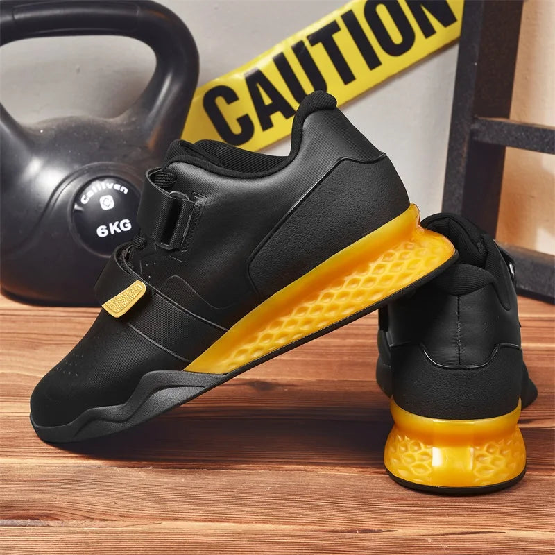 Weightlifting Shoes Professional  Men Women Powerlifting Squat Training Hard Sole Gym Shoes with Stable Heel Non Slip Design