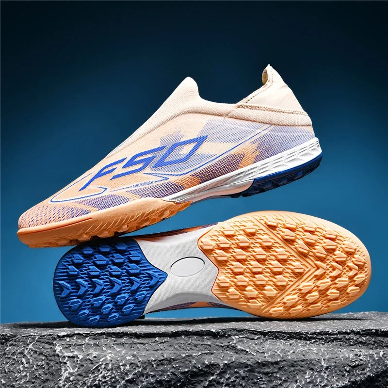 Nouvelles chaussures de football pour hommes, chaussures de match en extérieur, baskets de soccer, chaussures montantes de haute qualité, crampons antidérapants pour futsal et terrain synthétique, meilleures ventes