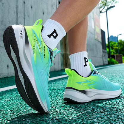 Running Shoes Speciality Marathon Men Sports Breathable Lightweight Carbon Board Women's Comfortable Athletic Nonskid Sneakers