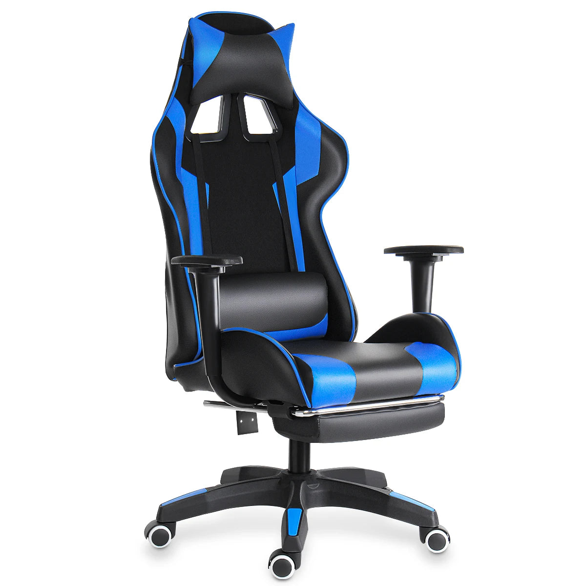 Chaise de bureau en cuir Joylive, chaise de jeu WCG, chaise ergonomique pour ordinateur, pivotante, inclinable, pour salle de jeu