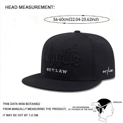 New Children's Thug LIFE Flat Edge Hat Men's Street Hip Hop Hat Women's Outdoor Cycling Fishing Sunshade Adjustable Baseball Hat