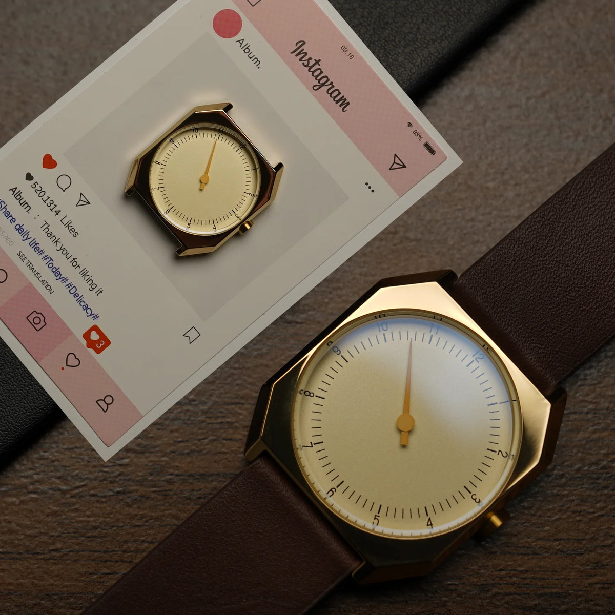 Montre vintage SKU pour homme, marque de luxe, haute qualité, style vintage, quartz, montre rare, design unique, montre-bracelet tendance pour homme.