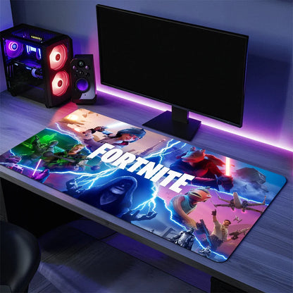 Game F-Fortnite Survival Battle Mouse Pad Large Desk Mat Keyboard Ergonomic Office Rubber PC Non-slip Anti-fray Home Custom