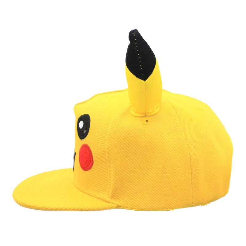 Anime Figure Pokemon Baseball Cap Pikachu Hat Adjustable Pokemon Cosplay Hip Hop Cartoon Adult Hats Boy Girl Kids Birthday Gifts