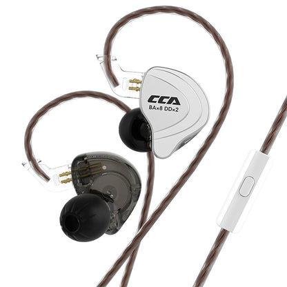 Casque audio HiFi CCA C10, technologie hybride 4BA+1DD, intra-auriculaire, musique, DJ, gamer, sport, suppression active du bruit, casque de monitoring