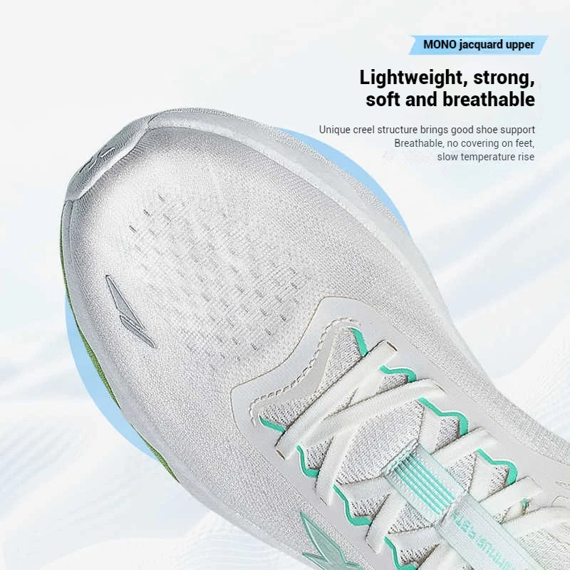 Xtep Lingbu 2.0 Running Shoes Male 2025 Spring ACE Support Feather Foam Sports Shoes Stability Advanced Sneakers 875119110001
