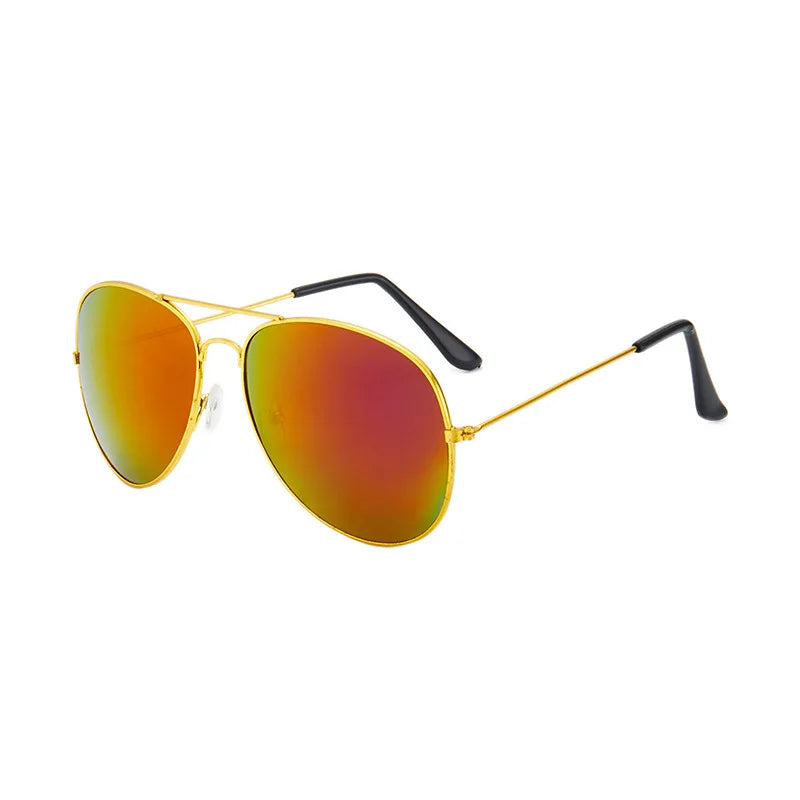 Ochelari de soare pentru copii de la mărci de modă, ochelari cu lentile oglindă, ochelari de soare metalici în stil pilot pentru fete și băieți, ochelari de soare pentru copii, ochelari pentru copii, ochelari de protecție