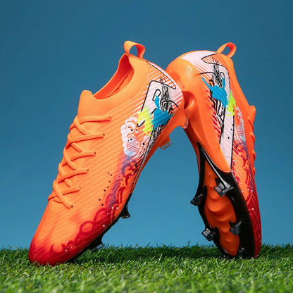 Nuovi scarpini da calcio da uomo, tacchetti FG antiscivolo per allenamento, scarpe da calcio con tacchetti lunghi, da partita, ultraleggeri, per outdoor, dropshipping
