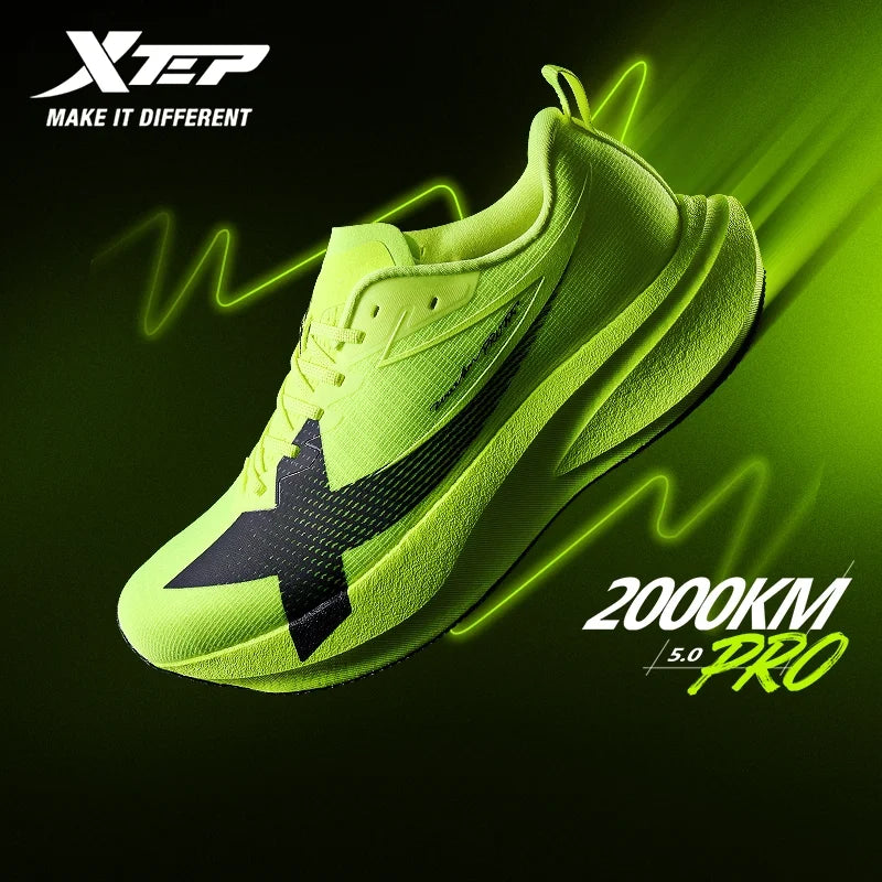 XTEP 2000km PRO Running Shoes For Men 2026 Spring Soft Durability Stability Comfort Lightweight Male Sports Sneakers 874219110026