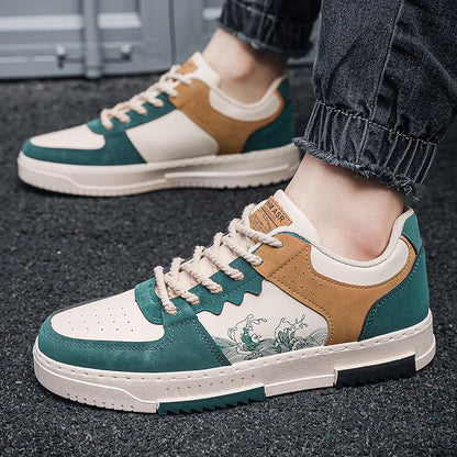 autumn new men casual shoes Outdoor Breathable Flat Shoes Fashion LaceUp Sneakers Men Comfort Trendy Sports Shoes Zapatillas