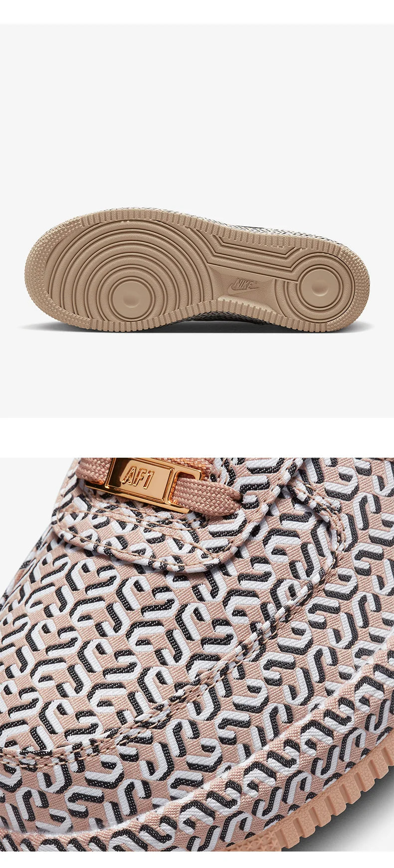 Nike Genuine Sports Men's and Women's Breathable Lace-Up Thick-Soled Printed Casual Shoes DZ2789-200