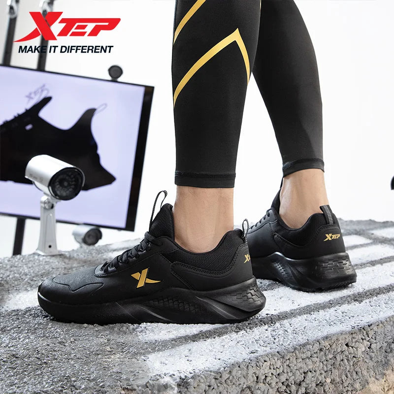 Xtep men's running shoes, lightweight surface training, comfortable breathable jogging stability outdoor shoes, model 879419110032