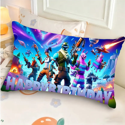 Game F-FORTNITE COOL BRITHDAY cushion cover Rectangle Pillow Case Printing Bedside Sofa Room Home Decoration Pillowcase