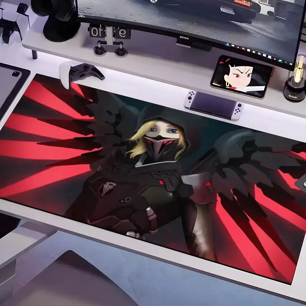 Overwatch Mouse Pad Multiple Sizes Large Square Computer Office Game Table Mats Rubber Anti-slip Mousepads