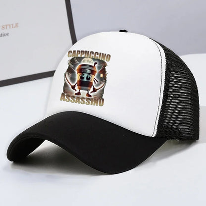 Italian Brainrot Kids Baseball Cap Boy Casual Hat Children Sports Sun Hats Tung Sahur Tralalers Shark Adjustable Bonnet Men Gift