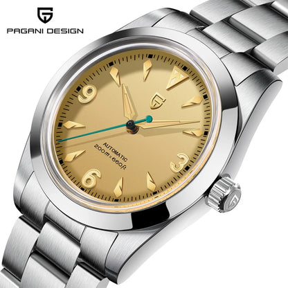 2024 NEW PAGANI DESIGN Sports Men's Automatic Mechanical Wristwatch Japan NH35A Stainless Steel Simple 200M Waterproof Montre Homme