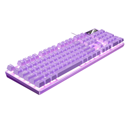 Wired USB Gaming Keyboard with Backlight, 104 Key Gamer Keyboard for Computer/Laptop/PC, Ergonomic Design, Office Gaming Accessory