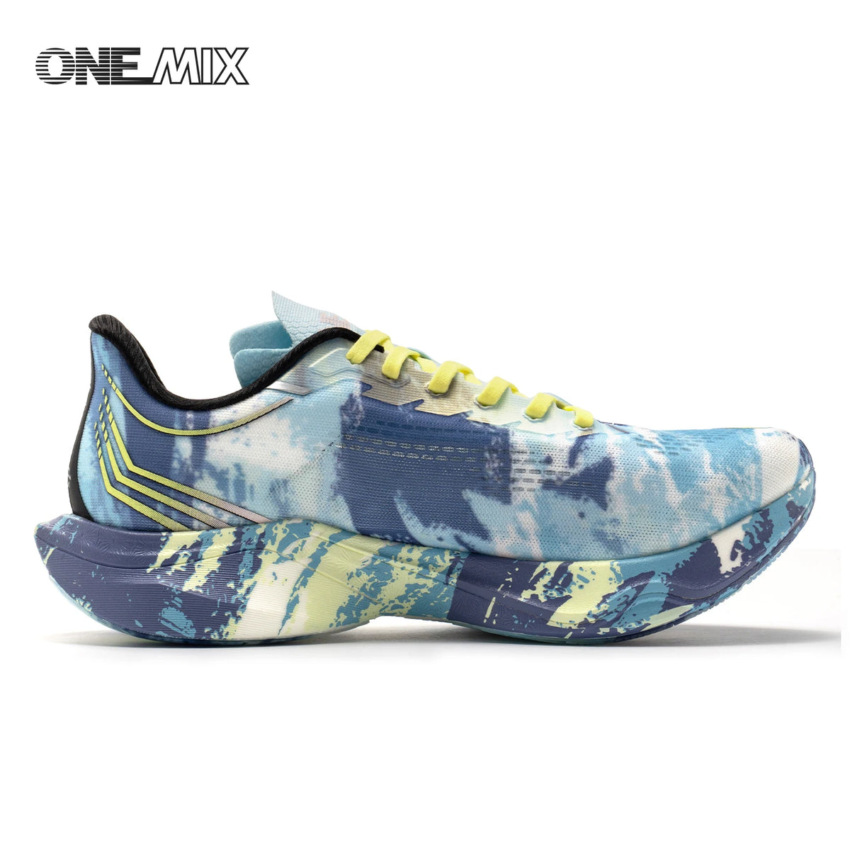 ONEMIX Nové nylonové běžecké boty s karbonovou deskou pro maraton a závody – tlumící nárazy, profesionální stabilní opora, ultralehké tenisky s odrazem