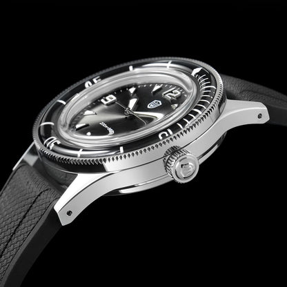 Watchdives WD50Q 38mm Watch Stainless Steel VH31 Sweep Seconds Quartz Movement Men Watches Bubble Sapphire Luminous Waterproof