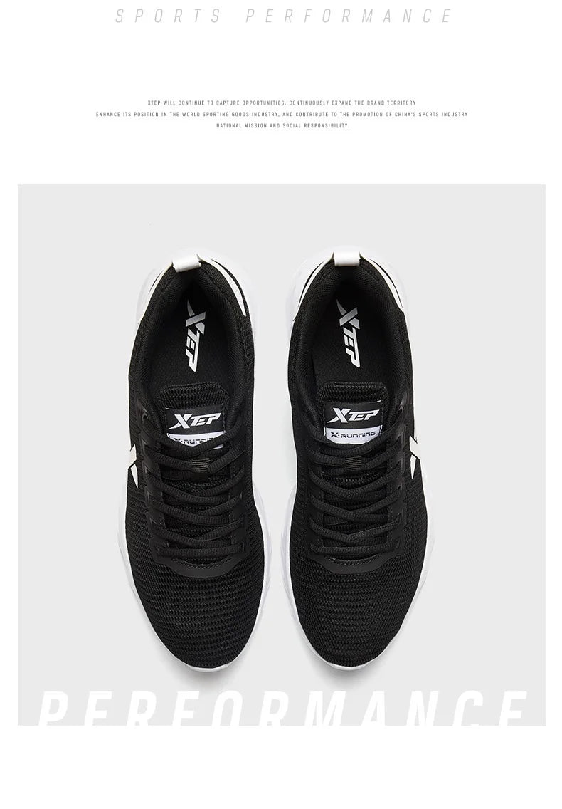 Xtep Running Shoes for Men 2025 Spring Sweat-Absorbing Sports Shoes Wear-Resistant Stability Sporty Sports Sneakers 880119115131