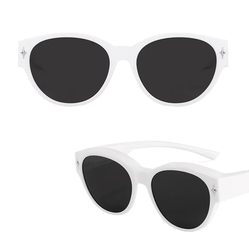 Fit Over Sunglasses for Driving Outdoor Activities Over Prescription Glasses for Myopia Unisex Style