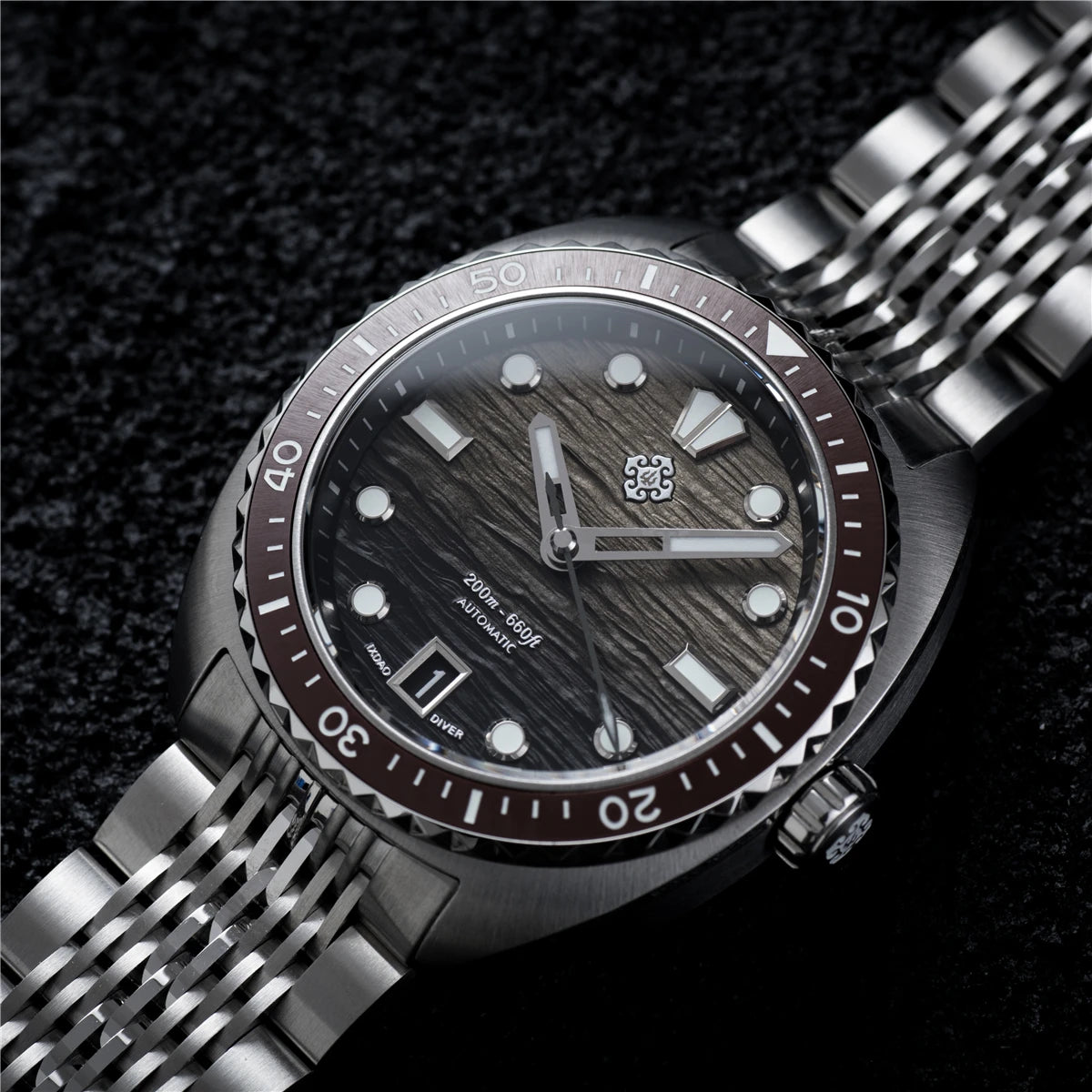 IXDAO IPOSE 2026 New Men's Automatic Mechanical Watch Poseidon Pattern Diving Watch 20Bar Stainless Steel BWG-9 Reloj Hombre