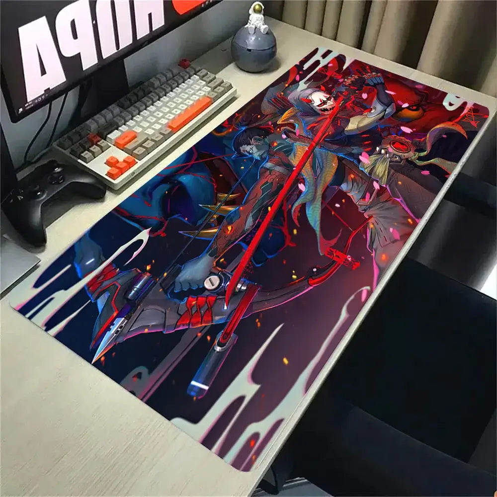 Produit gaming premium Fraquane, équipements de luxe nouvelle génération, Overwatch 2 Gaming Accessories Mouse Pad Gamer Cabinet Pc Big Desk Mat Computer Keyboard Desks Xxl Mousepad Anime Large Mausepad