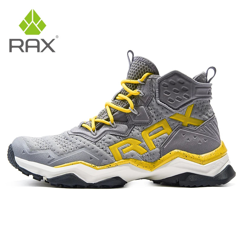 Rax Men's Waterproof Hiking Shoes Breathable Hiking Boots Outdoor Trekking Sports Sneakers Tactical Shoes