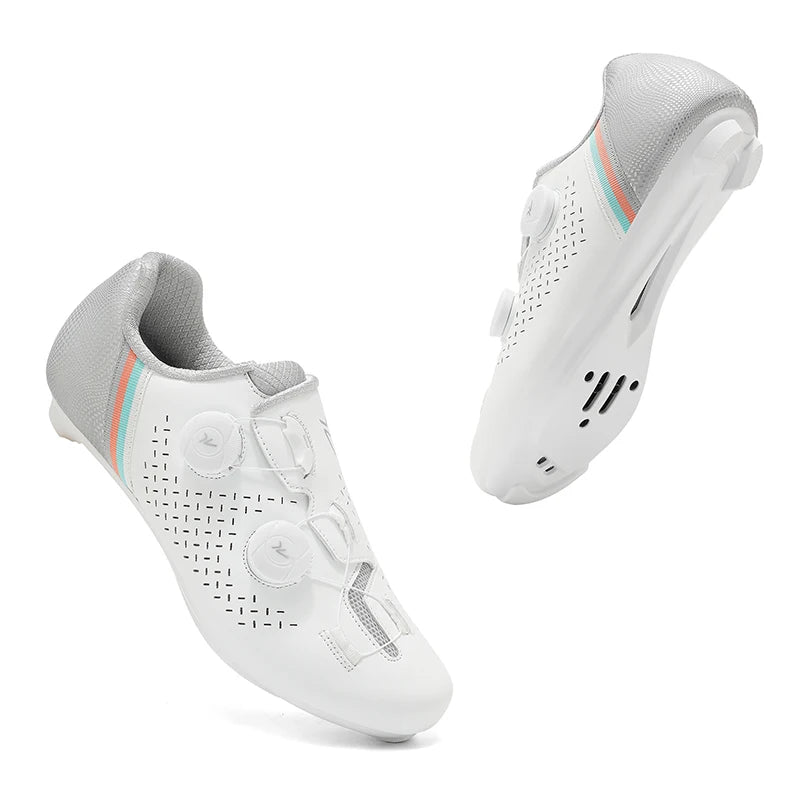 Road Cycling Shoes Flats Cleats Shoes Speed Cycling Sneakers Men’s Bike Shoes Women’s Self-Locking Non-slip Mountain Bicycle SPD Shoes