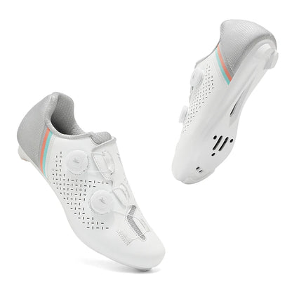 Road Cycling Shoes Flats Cleats Shoes Speed Cycling Sneakers Men’s Bike Shoes Women’s Self-Locking Non-slip Mountain Bicycle SPD Shoes