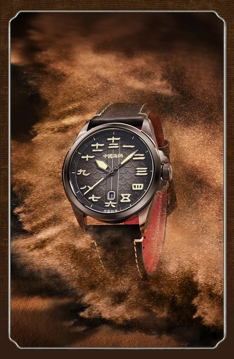 2025 Seagull Mechanical Watch For Men Luxury Vintage Military Watch Luminous Sapphire 100M Waterproof Watches Reloj Hombre 1058H