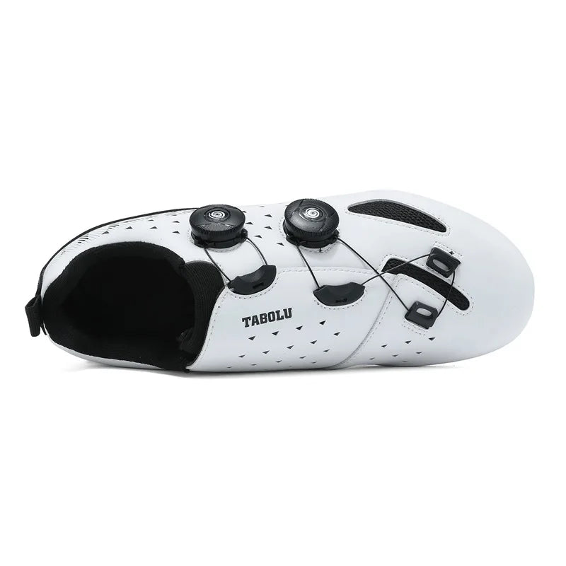 Road Cycling Shoes Flats Cleats Shoes Speed Cycling Sneakers Men’s Bike Shoes Women’s Self-Locking Non-slip Mountain Bicycle SPD Shoes