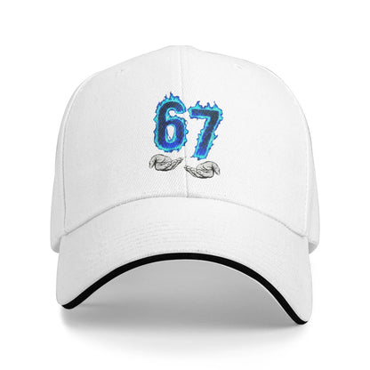6 7 Meme Six Seven 67 Hands Meme Sun Baseball Cap Summer Unisex Men Logo Trucker Hat Sunscreen Stylish Tennis Skate Snapback Cap
