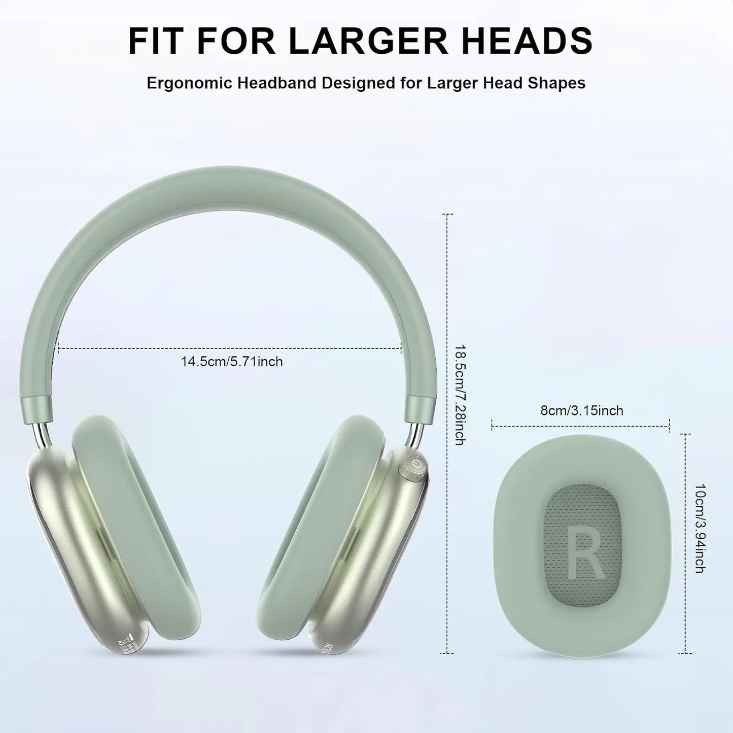 NC95 Hybrid Active Noise Cancelling Headphones Wireless Bluetooth 6.0 Over Ear Headphones with 65H Playtime, Hi-Res Audio, Knob Control