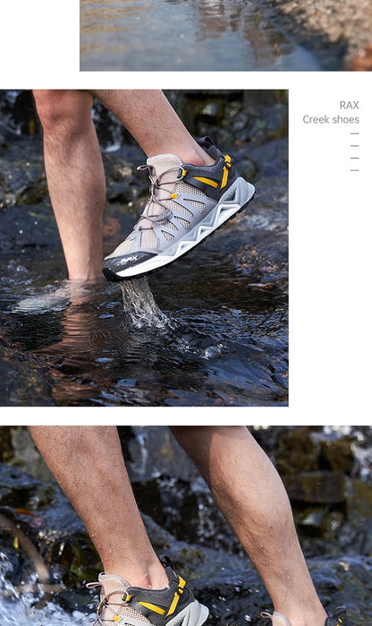 RAX Upstream Aqua Shoes for Men Outdoor Sports Sneakers Male Outdoor Summer Beach Sandals Fishing Shoes Swimming Shoes