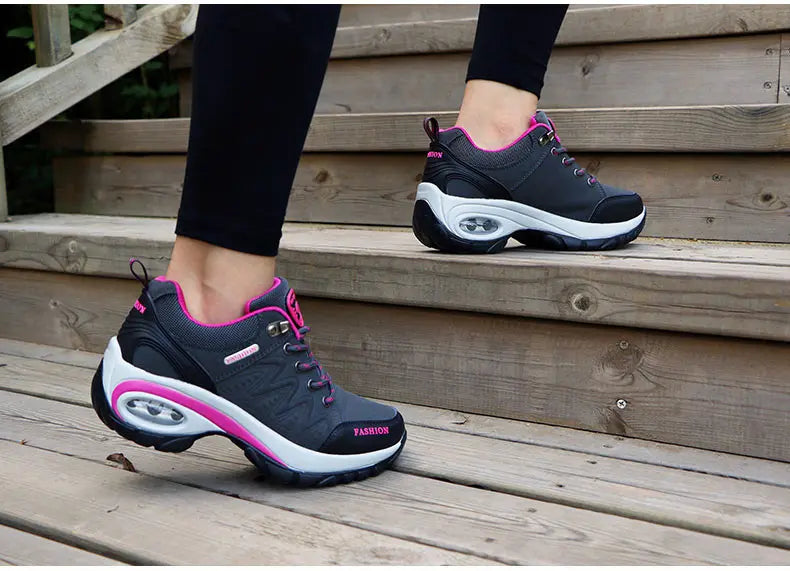 Women’s Sports Shoes Platform Sneakers Fashion Outdoor Hiking Non-Slip Casual Low-Top Running Shoes Women’s Footwear