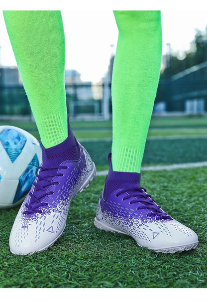 Teenage Adult Football Shoes New Fashion Large Size Sneakers Outdoor Professional Competition Training Football Footwear 31-48