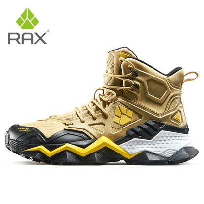 RAX Winter Men's and Women's Hiking Shoes Snow Boots Waterproof Leather Sports Shoes Super Warm Men's Outdoor Work Boots