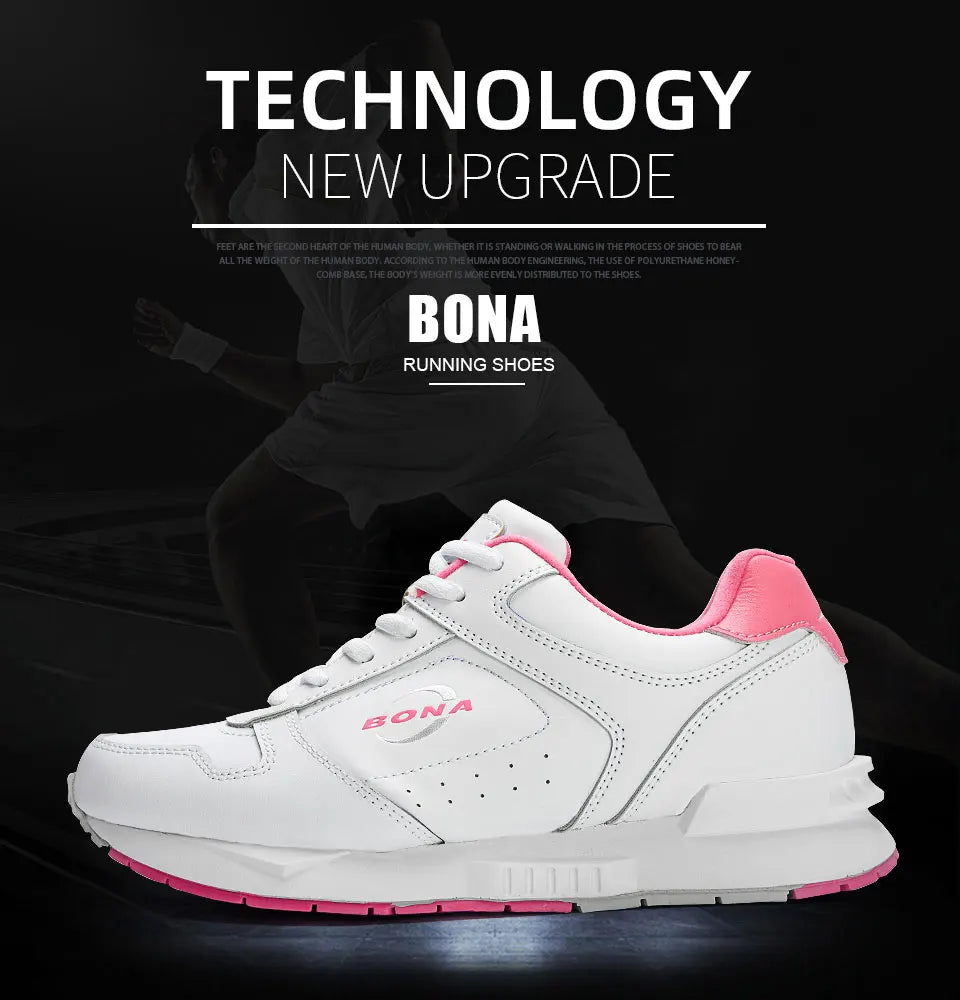 BONA 2023 New Designers Brand Classics Light Sneakers Women Fashion Running Shoes Casual Walking Footwear Ladies Comfort