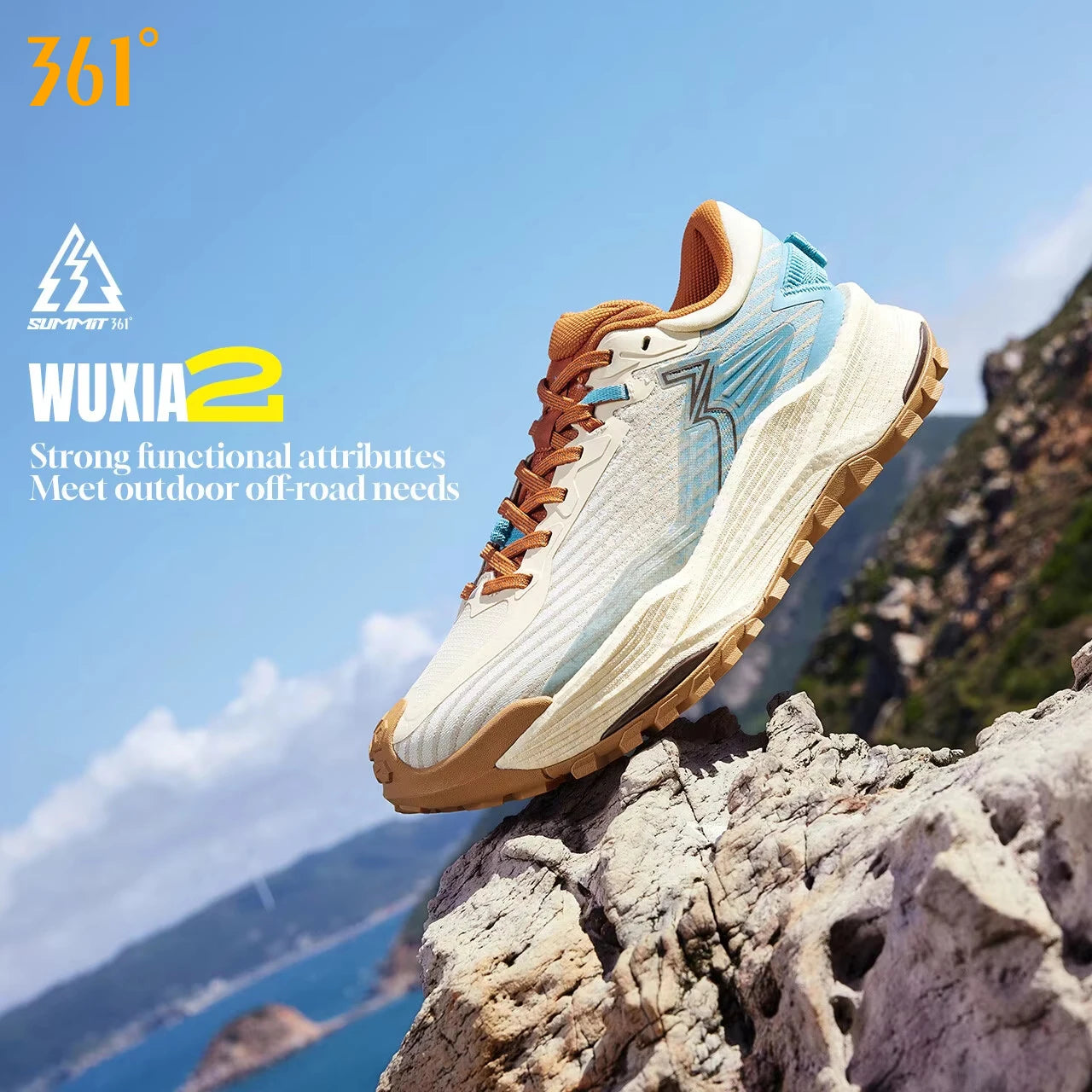 Scarpe da running 361 Degrees WUXIA 2 leggere, traspiranti, ammortizzate, antiscivolo e morbide per outdoor ed escursionismo, sneakers versatili da uomo 672542201