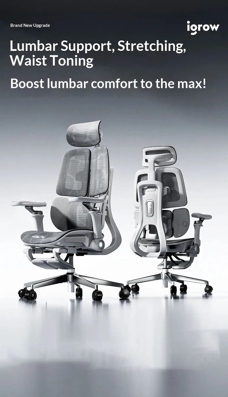 Ergonomic Office Mesh Chair Adjustable Executive Computer Chair with Rolling Swivel Base, Modern Gaming Chair for Home Office Desk Setup