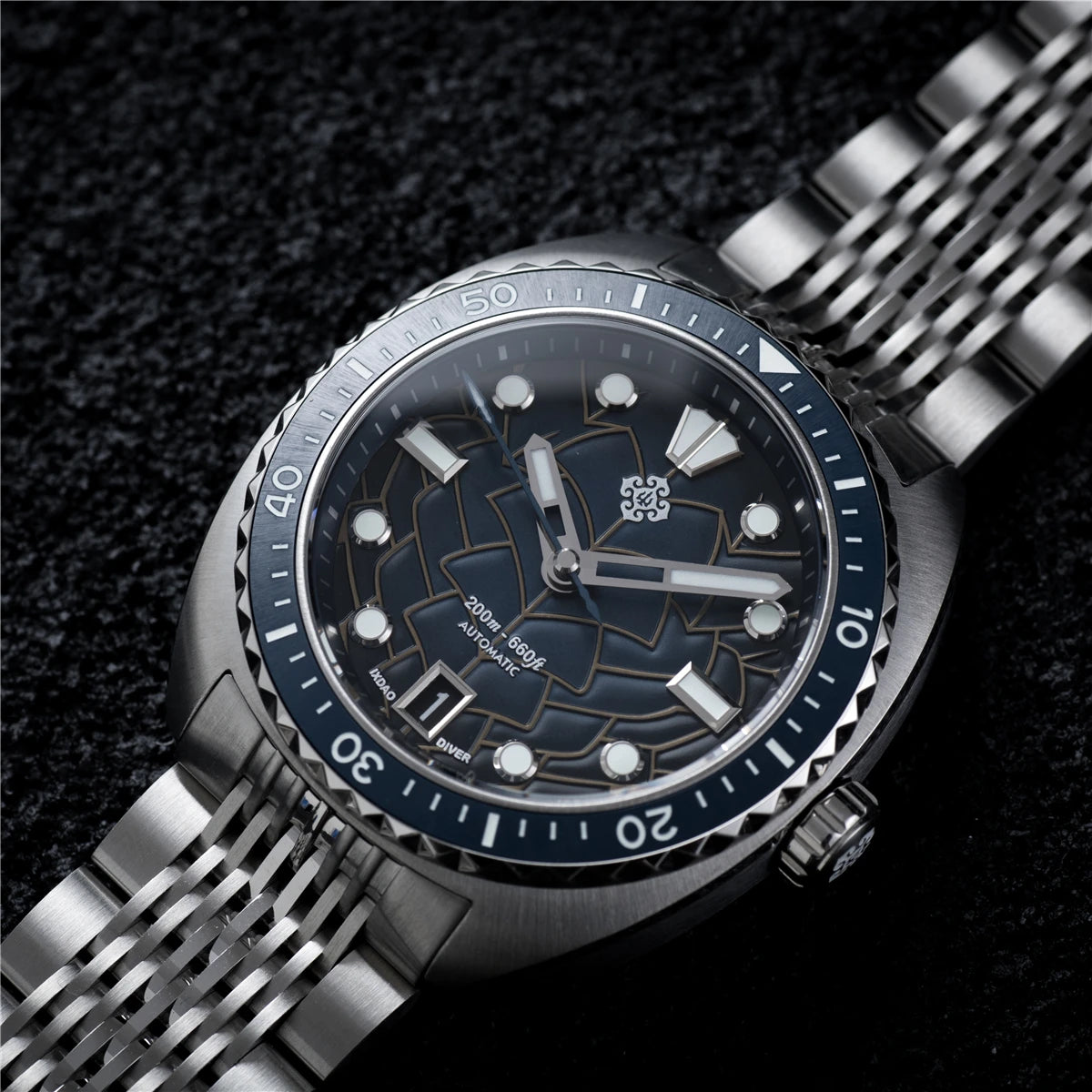 IXDAO IPOSE 2026 New Men's Automatic Mechanical Watch Poseidon Pattern Diving Watch 20Bar Stainless Steel BWG-9 Reloj Hombre