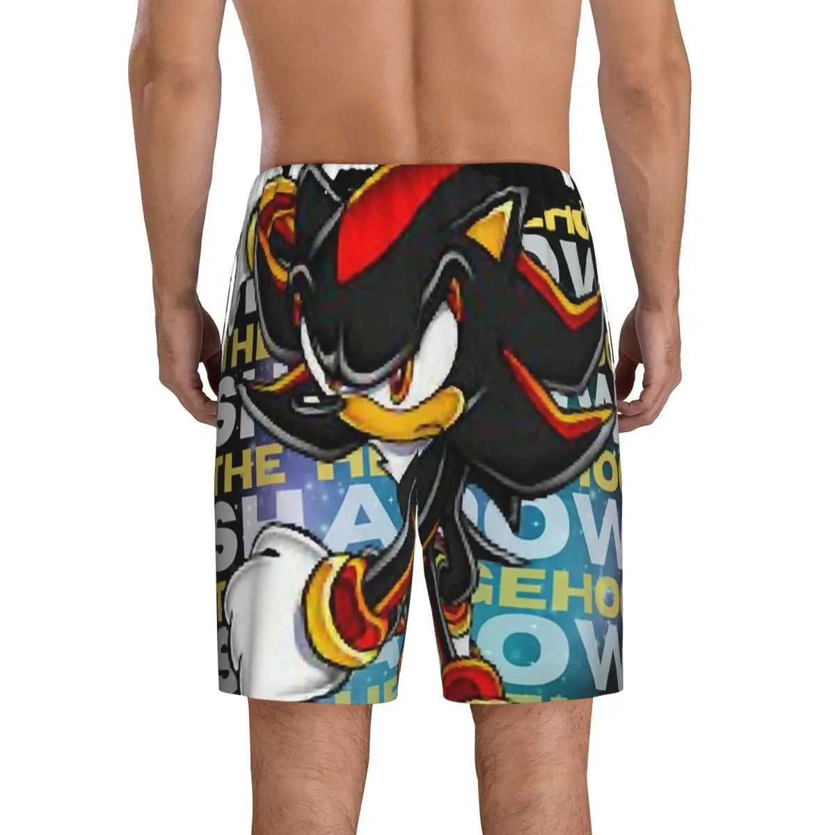 Pantalones cortos de pijama personalizados de Sonic the Hedgehog para hombre, para dormir y estar por casa