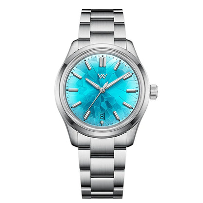 WM Watch Automatic Mechanical Watch NH35 Glacier Series 100M Waterproof AR Coated Sapphire Welly Merck Watch for Men WM226