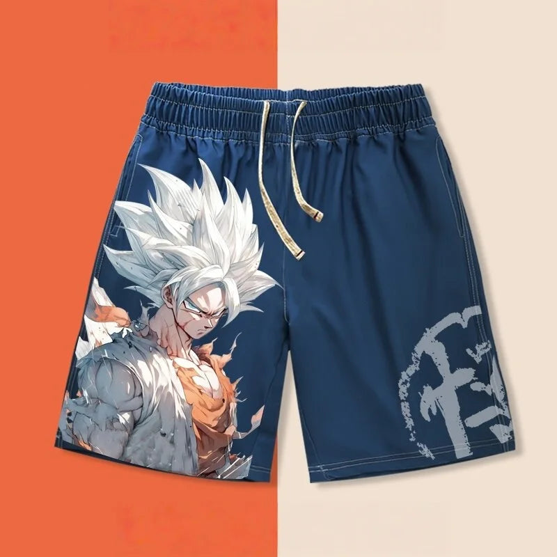 Pantalones cortos de verano para hombre «Dragon Ball Goku Ultra Instinct» con estampado 3D, pantalones cortos casuales oversize de estilo urbano retro y de secado rápido, unisex