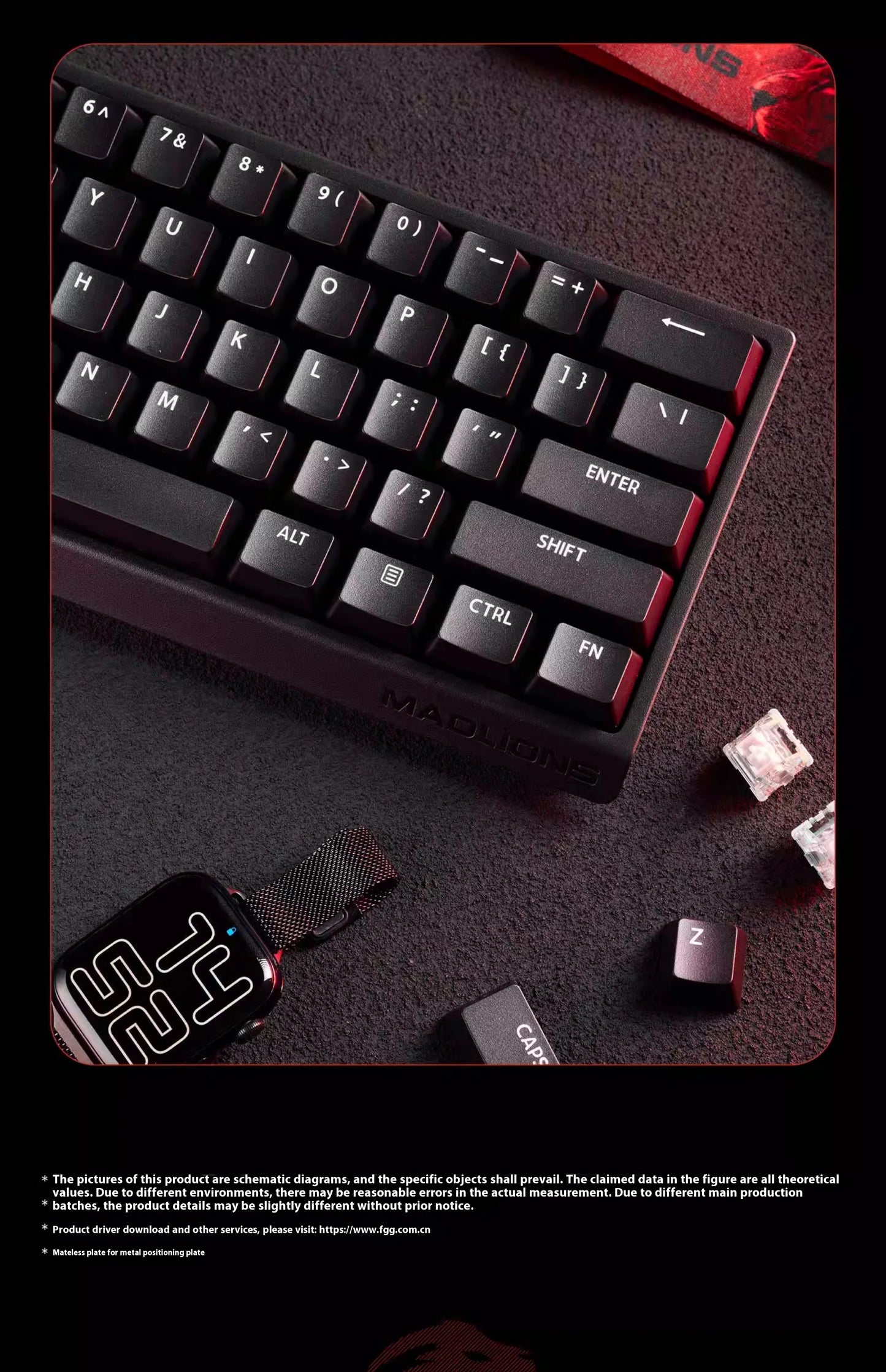 MADLIONS MAD60HE MAD68HE Magnetic Switch Keyboard Mechanical Keyboard 8000Hz 0.01mmRT Wired Custom Valorant Gaming Keyboard