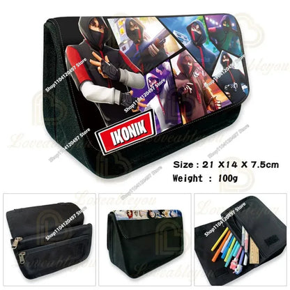Fortnite Anime Character New Backpacks Cartoon Battle Royale Student 3-piece Set Book Bag Meal Box Pen Bag Anime Gifts