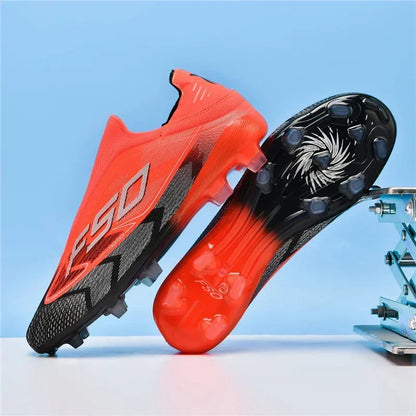 Nouvelles chaussures de football pour hommes, chaussures de futsal antidérapantes pour matchs en extérieur, chaussures de soccer ultralégères, chaussures de sport de haute qualité, chaussures à cheville haute et respira